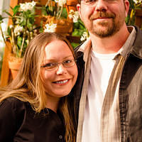 botanical smiling white orchid